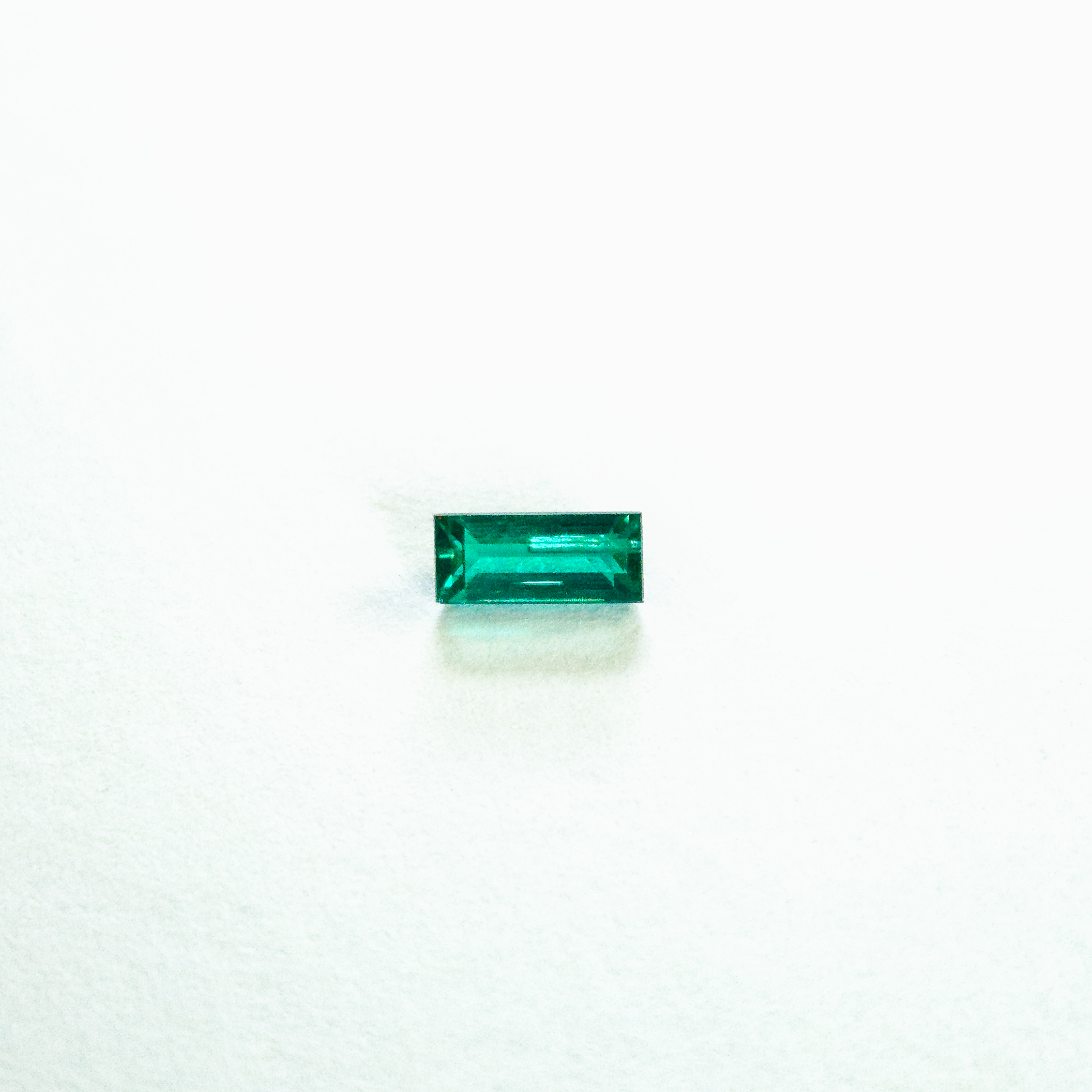 Smaragd Baguettschliff. 0,41 Karat