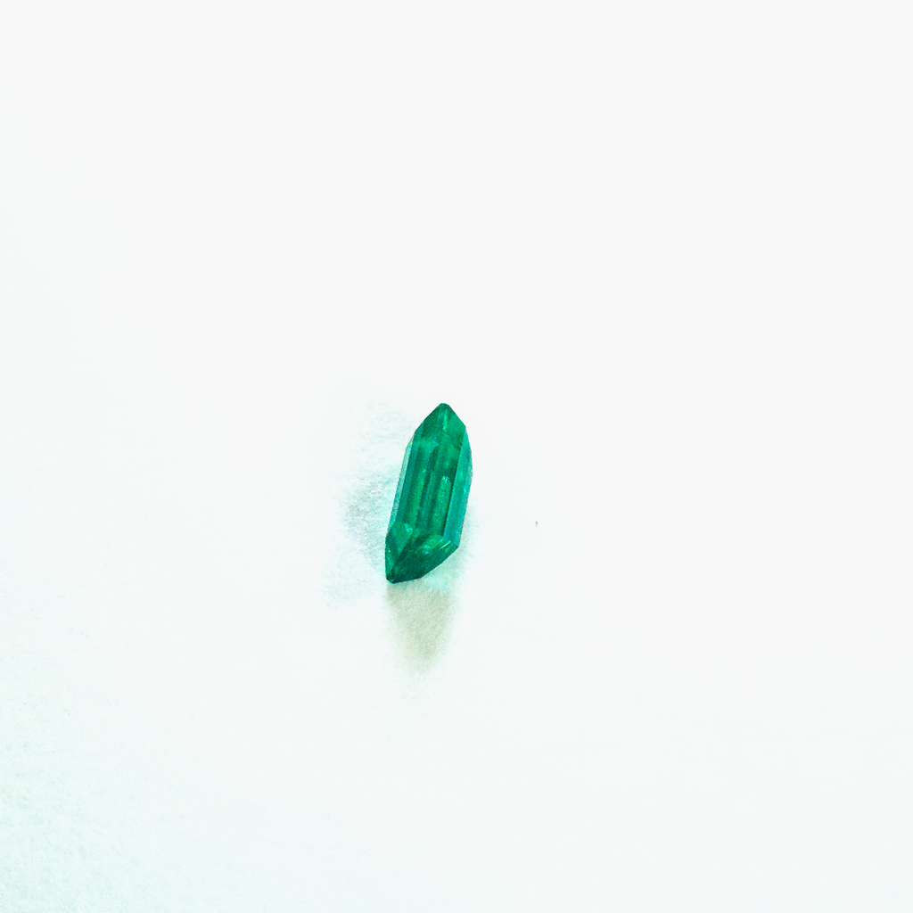 Emeralda Talla baguette. 0,41 Ct